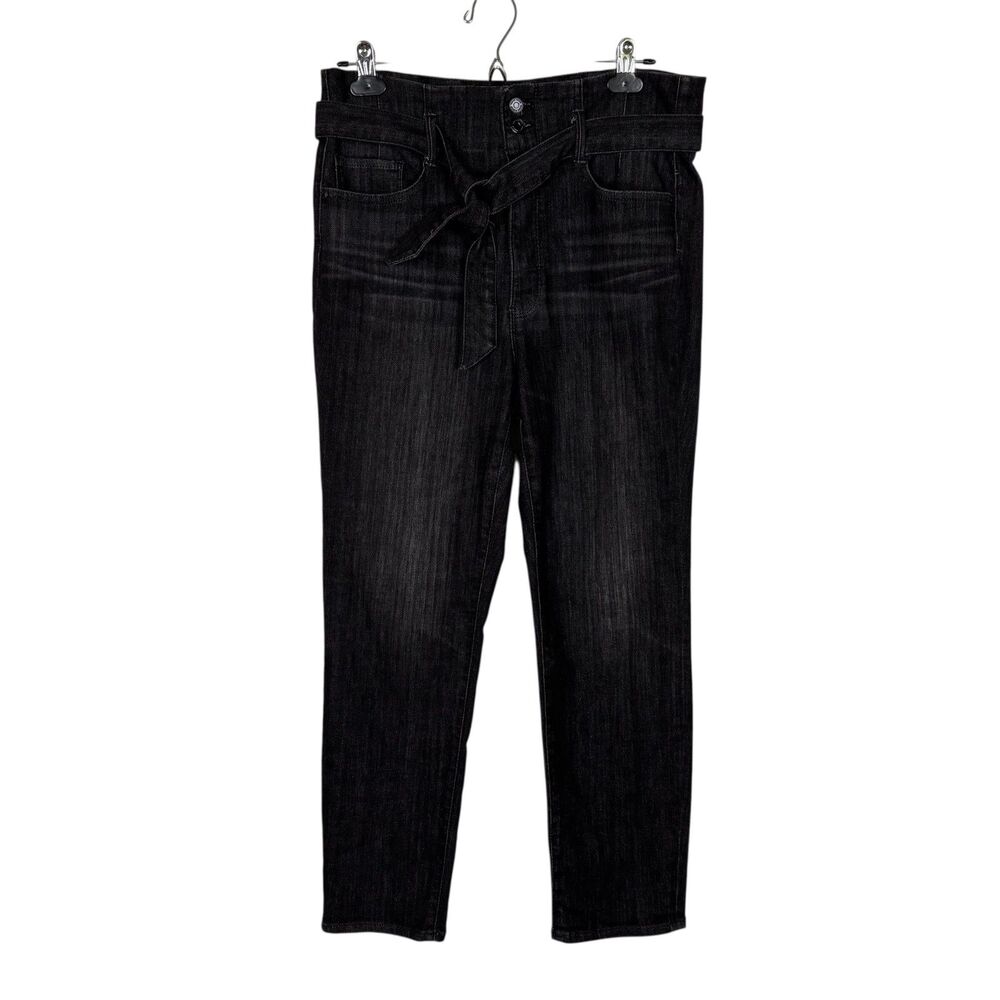 White House Black Market The Slim Ankle High Rise Belt Denim Jeans Women’s 12